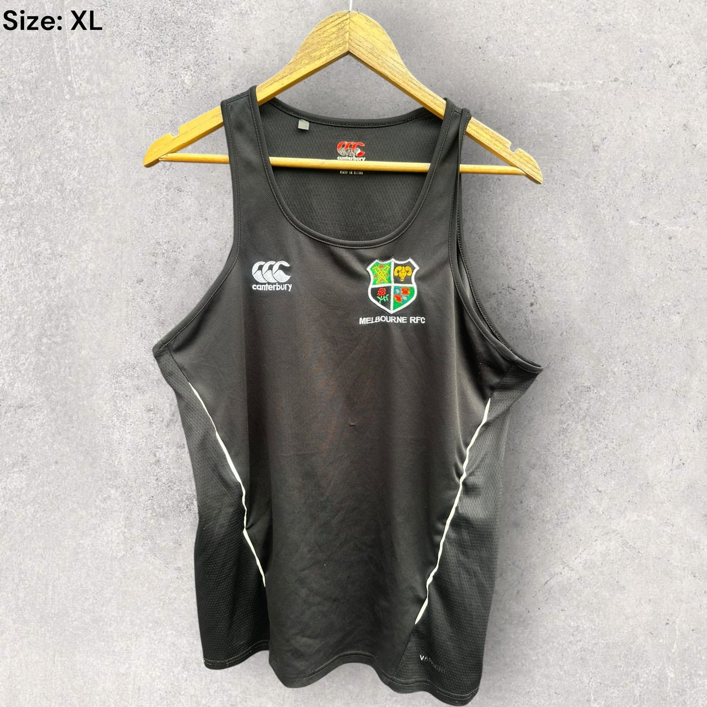 Melbourne Rugby Union Football Club Canterbury Black Training Singlet