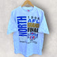 NORTH MELBOURNE KANGAROOS 1996 CENTENARY OF AFL GRAND FINAL VINTAGE GREY DEADSTOCK T-SHIRT FULL BOAR