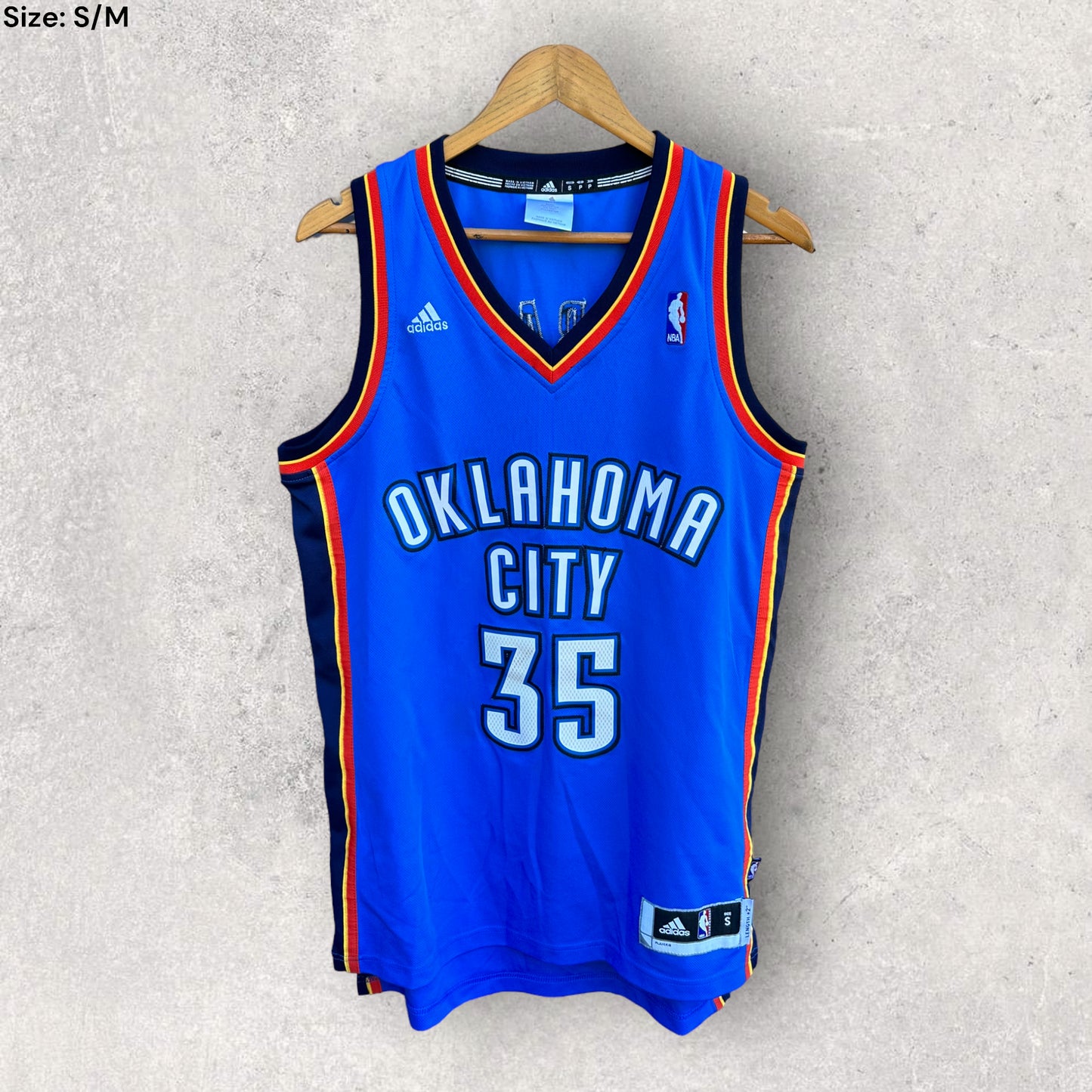 KEVIN DURANT OKLAHOMA CITY THUNDER 2012 ADIDAS NBA JERSEY