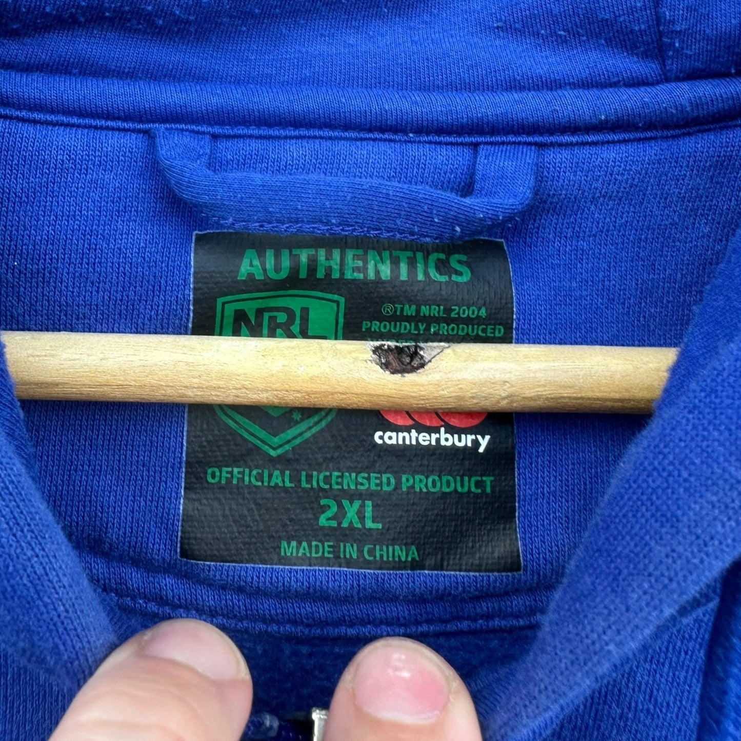 CANTERBURY BULLDOGS 2015 HERITAGE CANTERBURY HOODED JUMPER