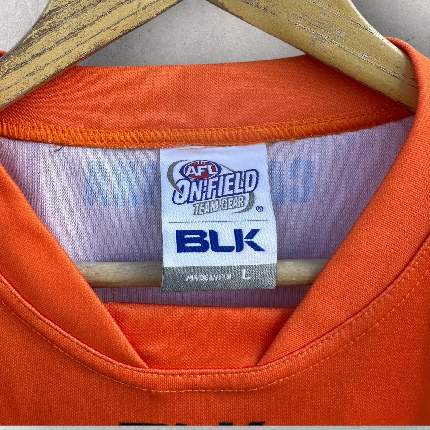 GWS Greater Western Sydney Giants BLK On field AFL Guernsey