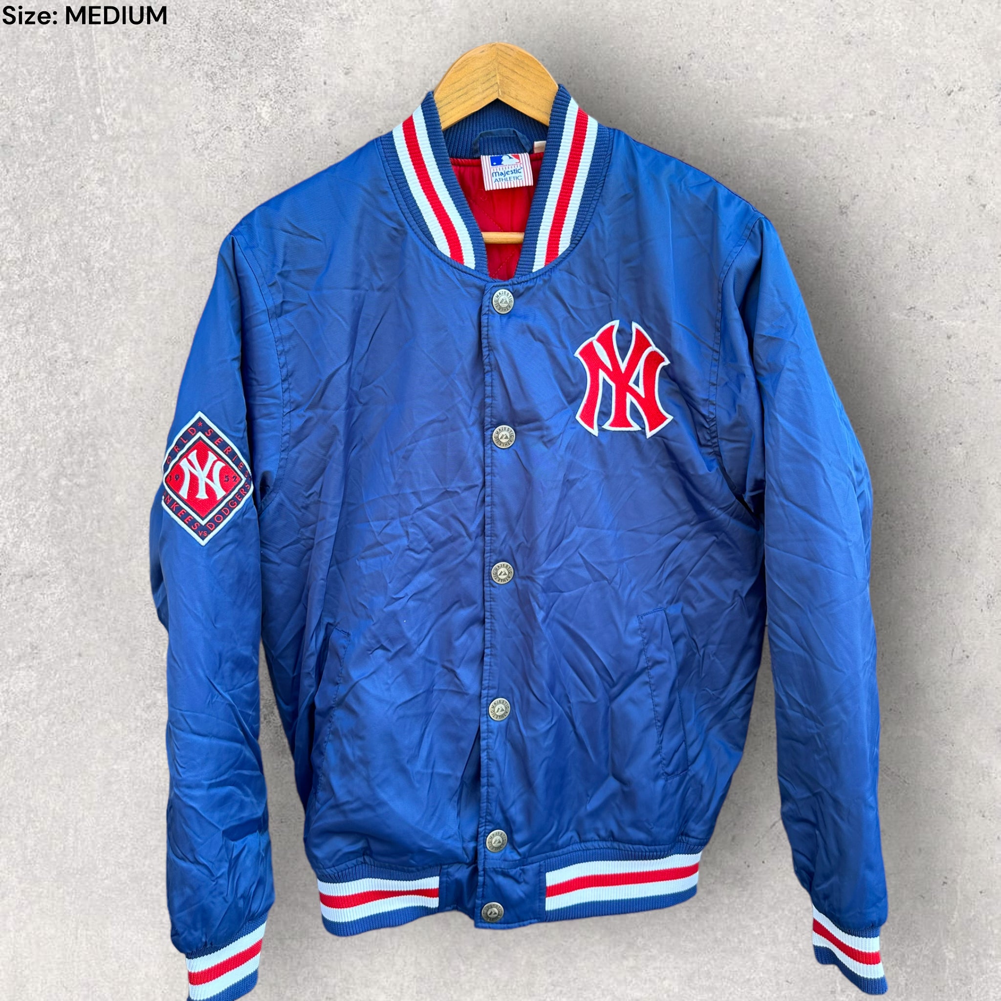 NEW YORK YANKEES MAJESTIC BOMBER JACKET THRILLOFTHETHRIFT