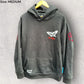 UNCOMMON BREED DEMFINGS FALLEN HOPE BUTTERFLY BLACK HOODED JUMPER