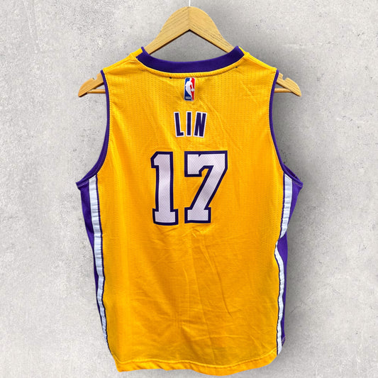JEREMY LIN LOS ANGELES LAKERS 2014 ADIDAS JERSEY