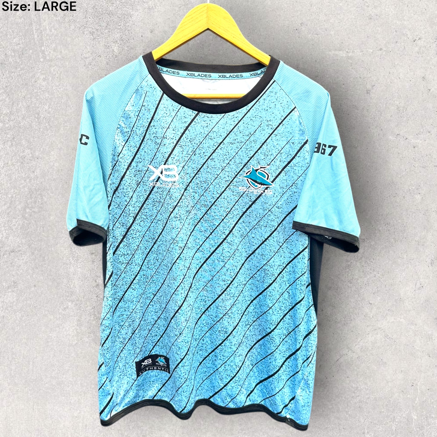 CRONULLA SHARKS X-BLADES TRAINING SHIRT