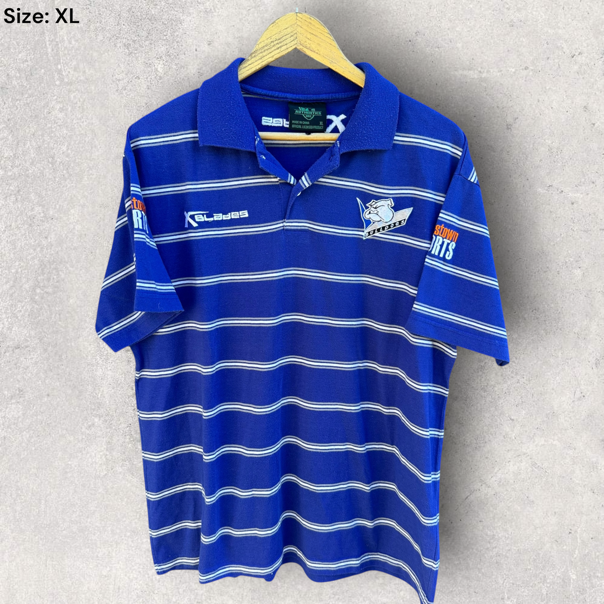 Canterbury Bulldogs X-Blades Blue NRL Polo Shirt