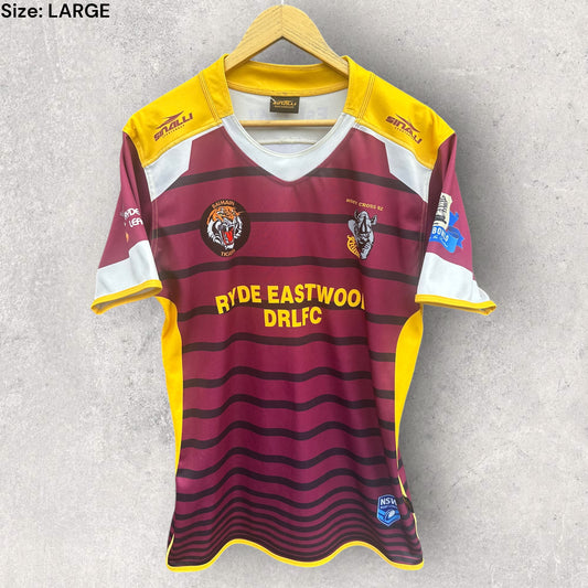 HOLY CROSS RHINOS MATCH WORN RUGBY LEAGUE JERSEY