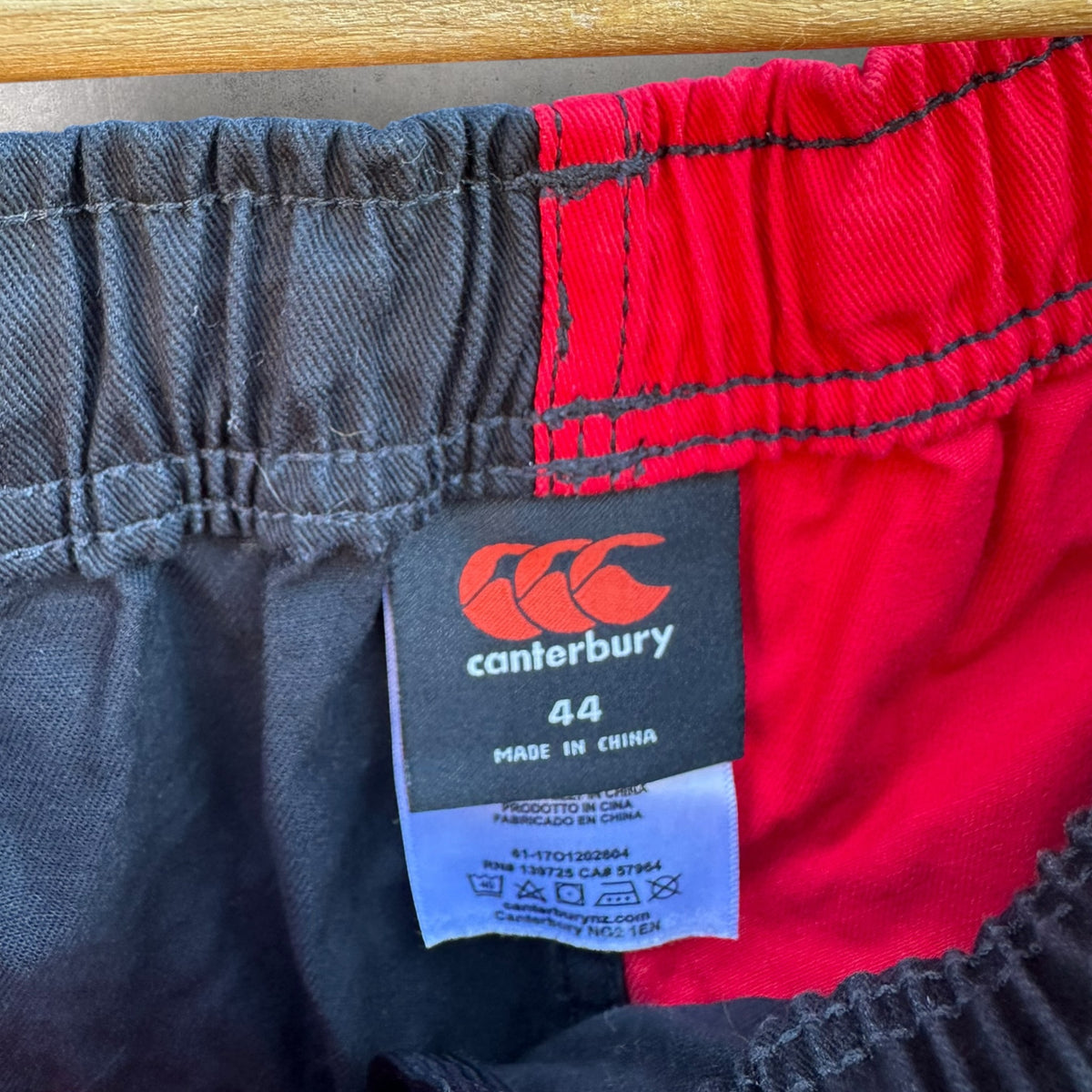 Canterbury Rugby Union Red & Black Match Shorts