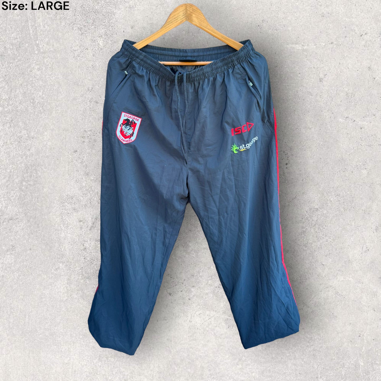 ST GEORGE ILLAWARRA DRAGONS ISC TRACK PANTS