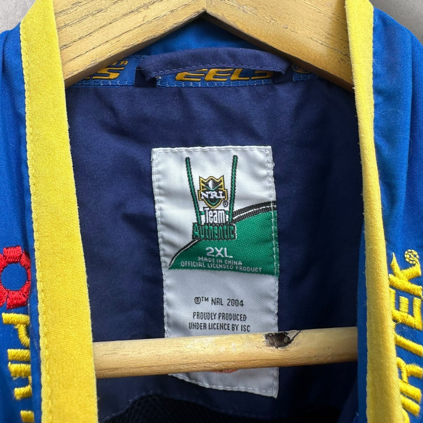 PARRAMATTA EELS VINTAGE ISC PIRTEK WINDBREAKER JACKET