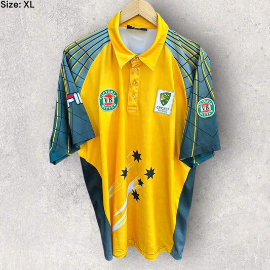 CRICKET AUSTRALIA VINTAGE ONE DAY INTERNATIONAL ODI FILA JERSEY