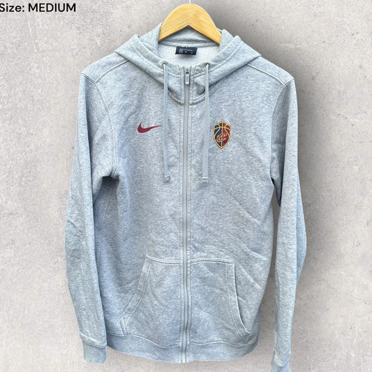 CLEVELAND CAVALIERS NIKE GREY HOODED JUMPER