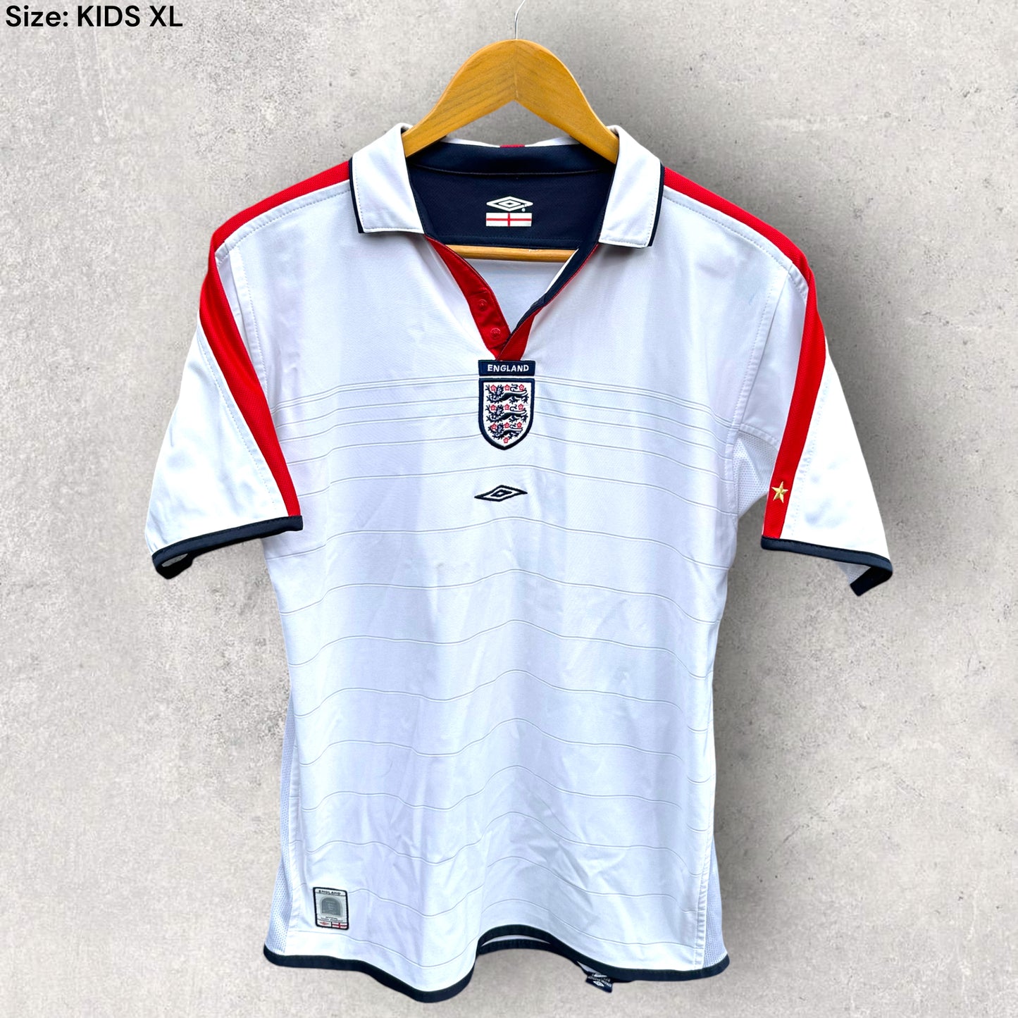 ENGLAND 2004 REVERSE KIDS HOME JERSEY