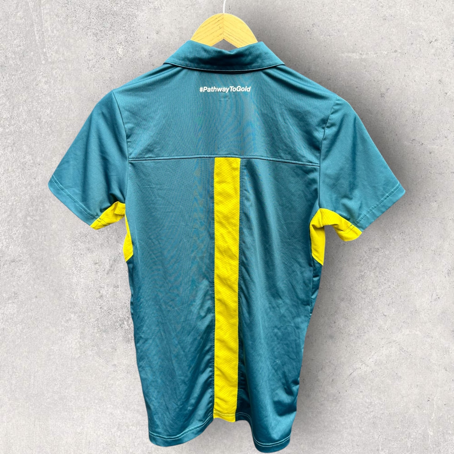 RUGBY AUSTRALIA ASICS GREEN POLO SHIRT