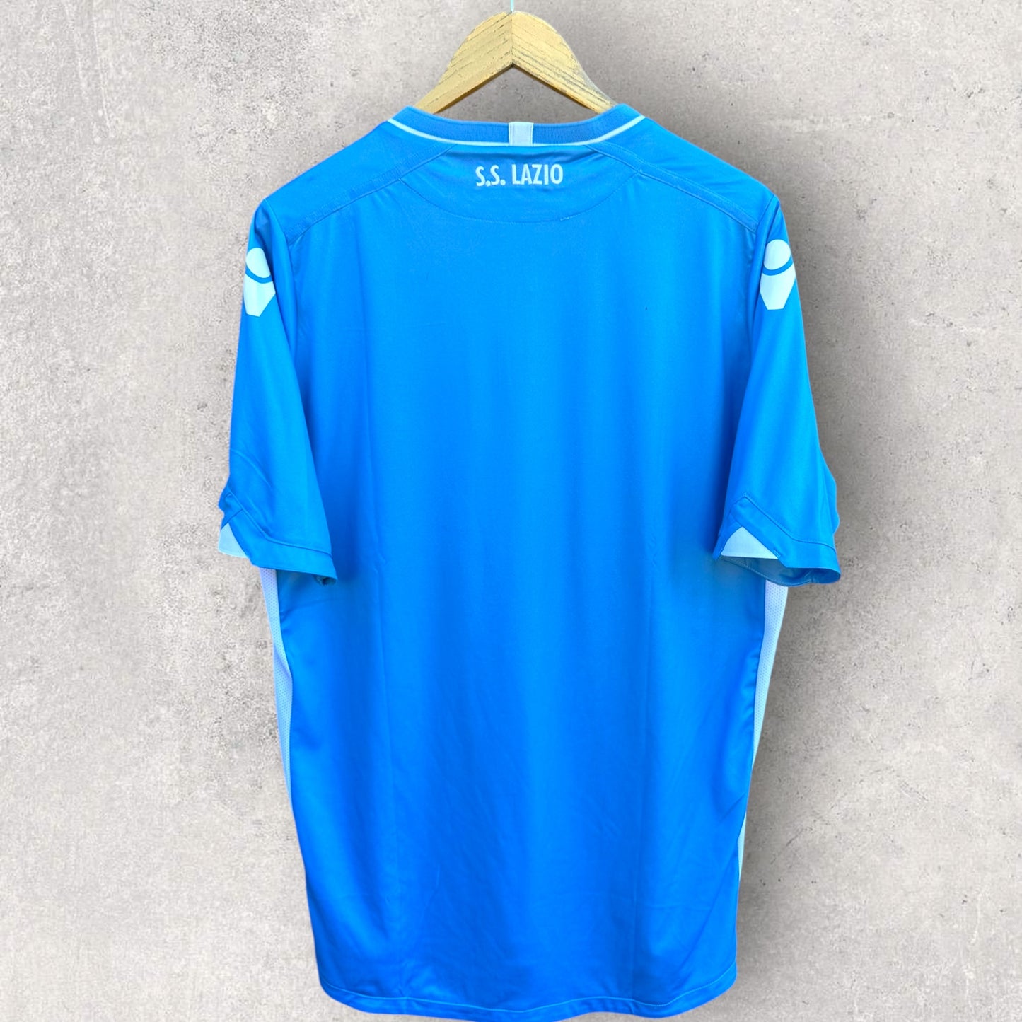 LAZIO 2015-2016 HOME MACRON FOOTBALL JERSEY