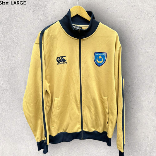 PORTSMOUTH FC CANTERBURY FULL ZIP FOOTBALL JACKET
