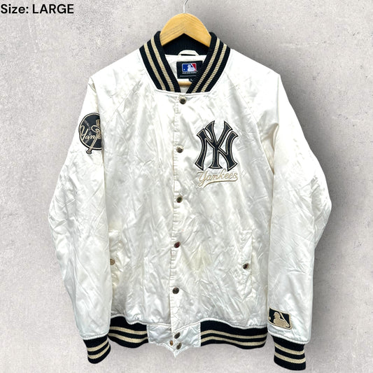 NEW YORK YANKEES MLB BUTTON UP BOMBER JACKET