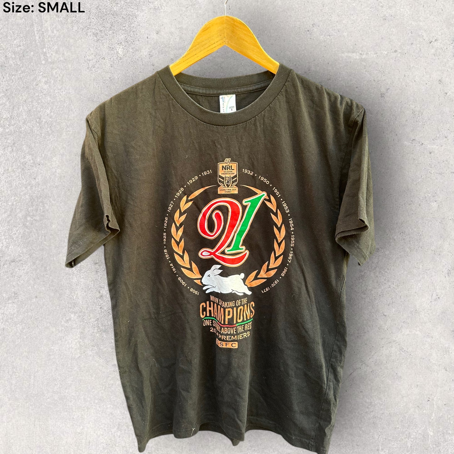 SOUTH SYDNEY RABBITOHS 2014 PREMIERS SHIRT