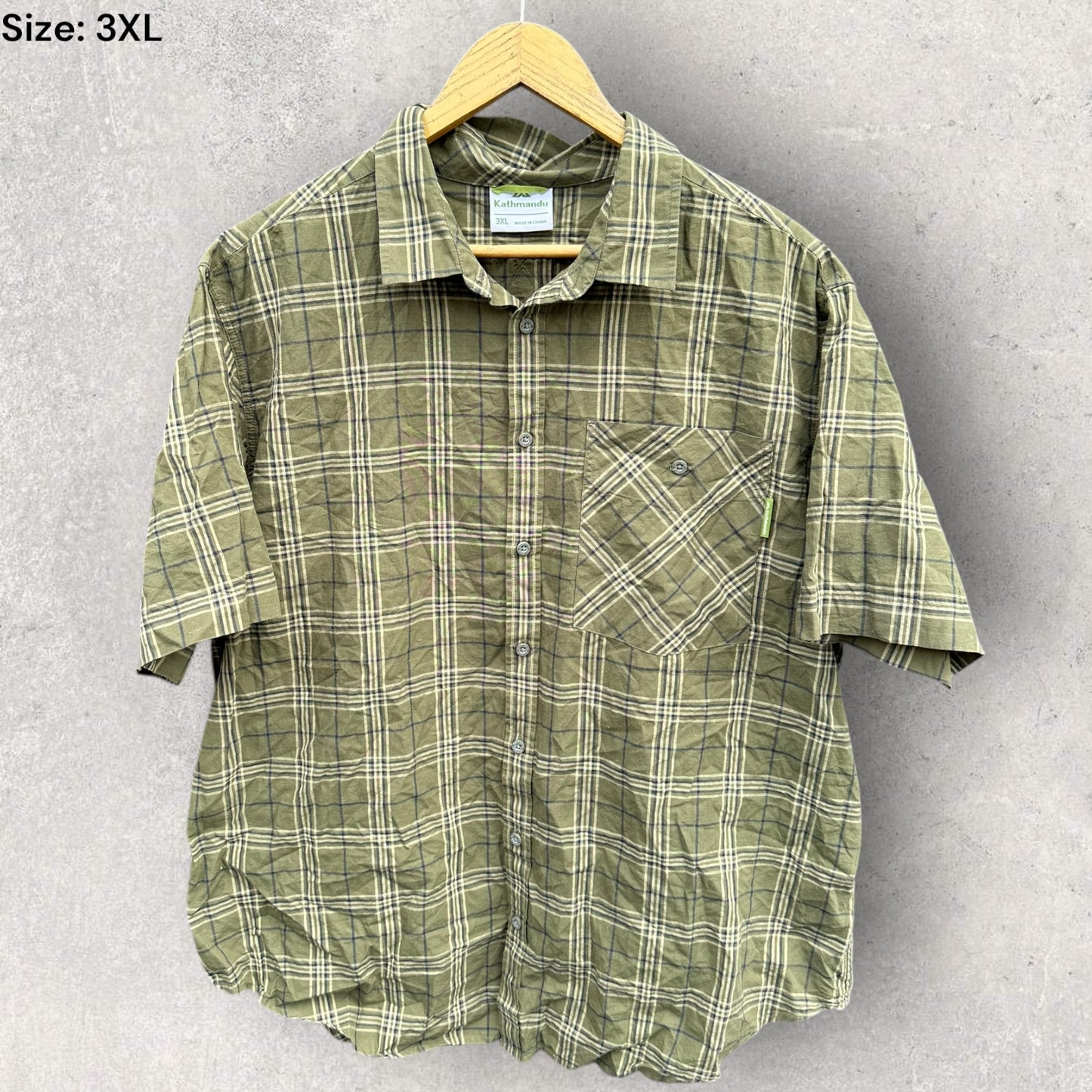 KATHMANDU GREEN SHORT SLEEVE SHIRT
