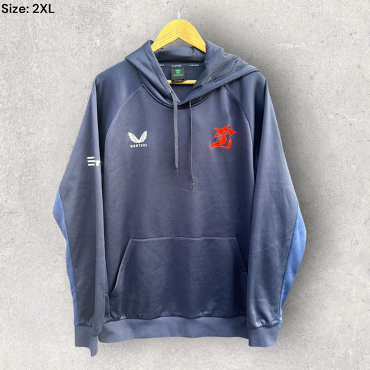 Sydney Roosters Castore Blue Hooded Nrl Jumper