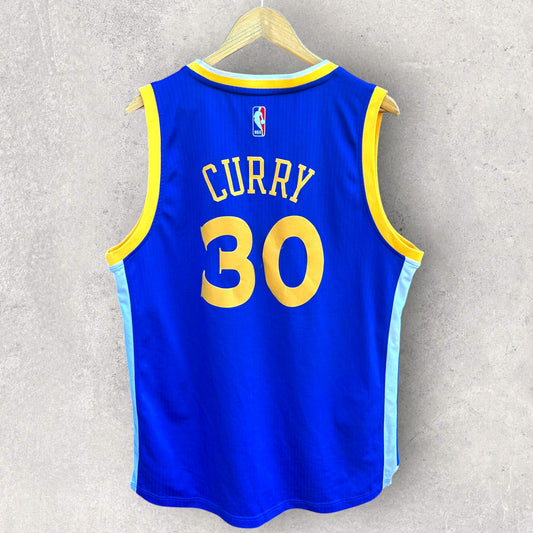 STEPH CURRY GOLDEN STATE WARRIORS 2015 NBA SWINGMAN JERSEY