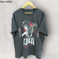 ATTACK ON TITAN EREN GOAT CREW SHORT SLEEVE BLACK SHIRT