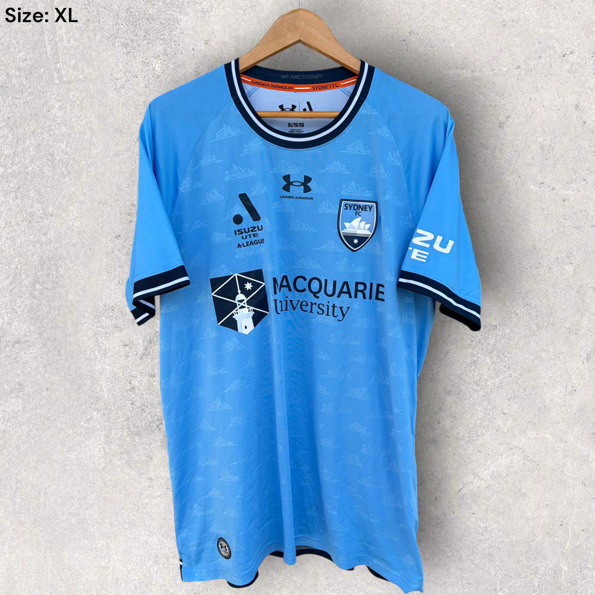 Sydney FC 2024-2025 Home Under Armour A league Football Jersey
