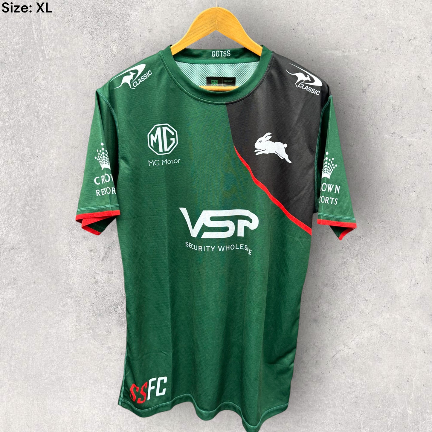 SOUTH SYDNEY RABBITOHS PLAYER ISSUED TRAINING SHIRT