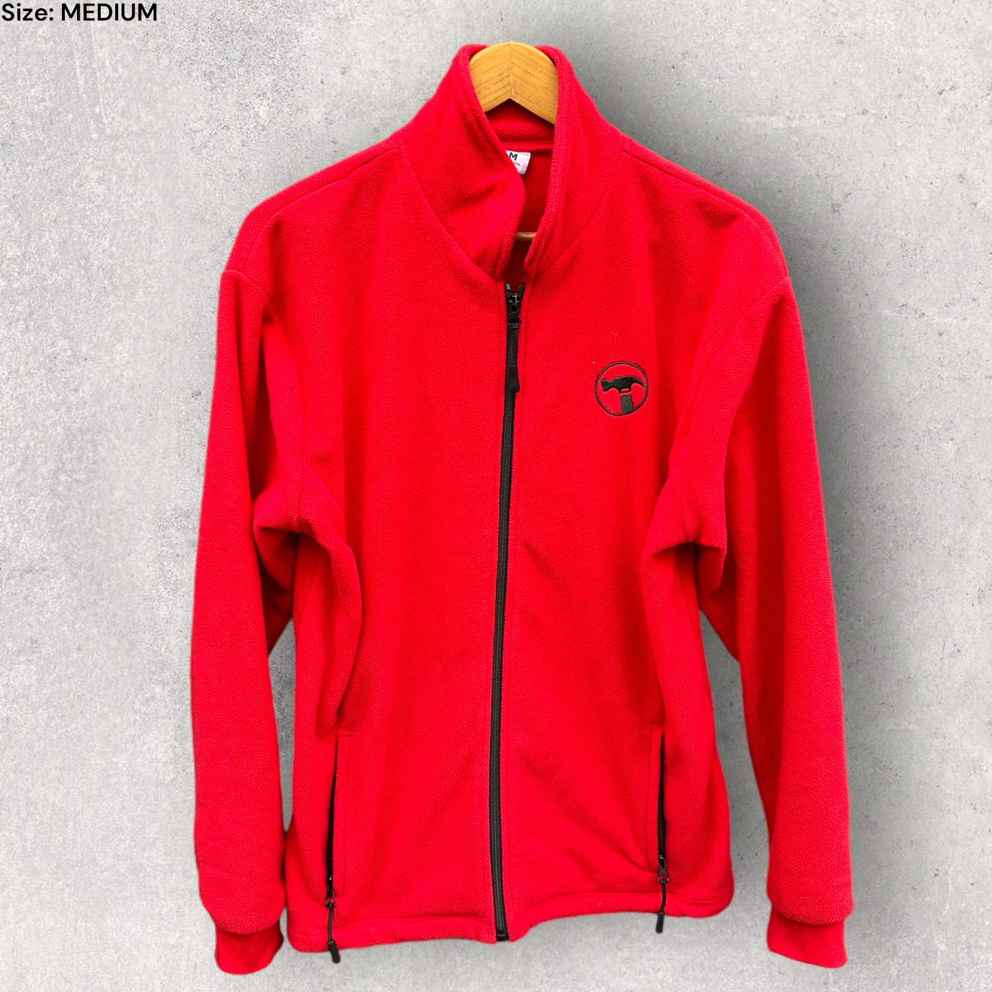 BUNNINGS WAREHOUSE FULL ZIP RED JACKET