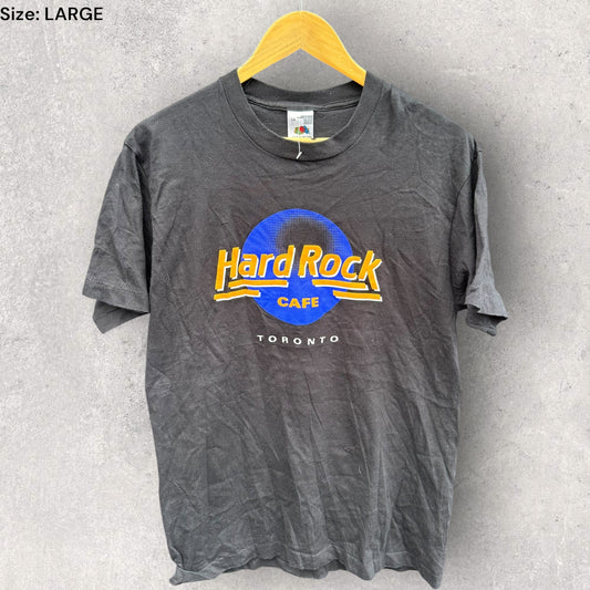 HARD ROCK CAFE TORONTO VINTAGE 90s BLACK T-SHIRT