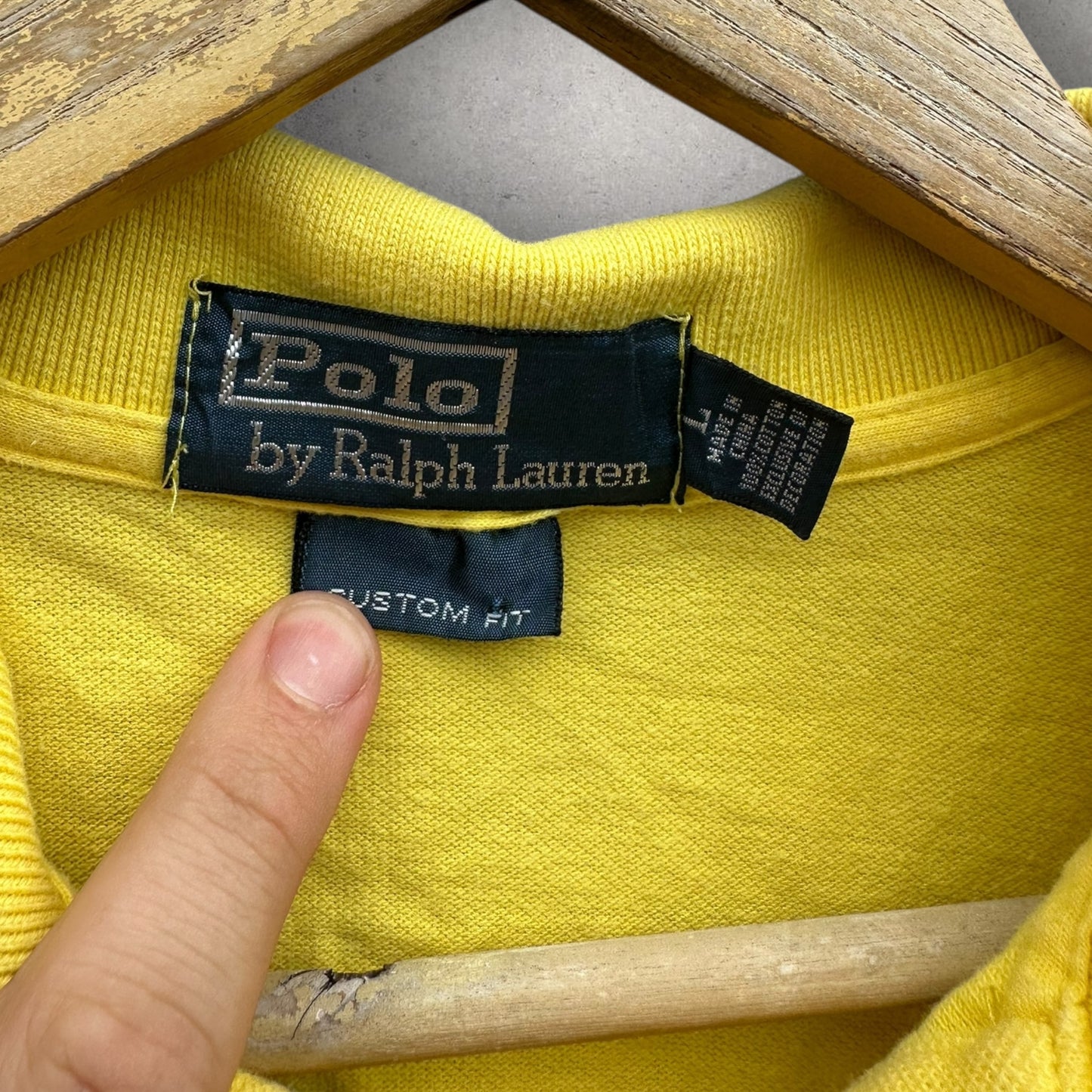 RALPH LAUREN POLO YELLOW SHORT SLEEVE POLO SHIRT