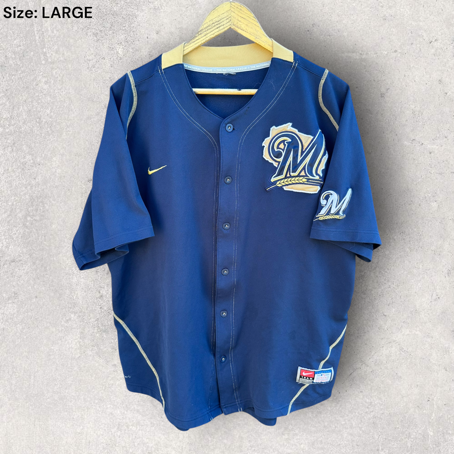 Milwaukee Brewers Ryan Braun Nike MLB Baseball Blue Jersey