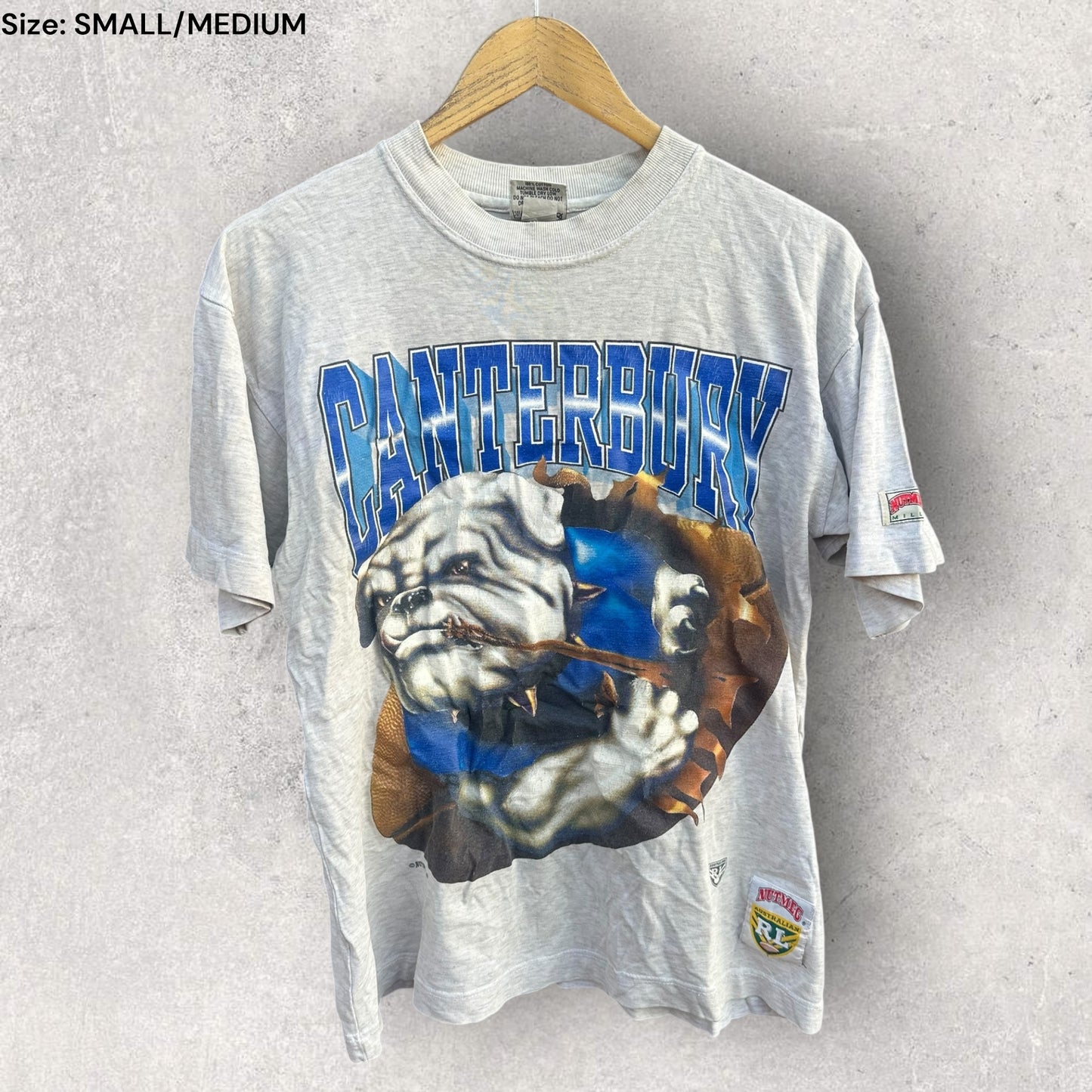 CANTERBURY BULLDOGS ARL NUTMEG VINTAGE BREAKTHROUGH SHIRT