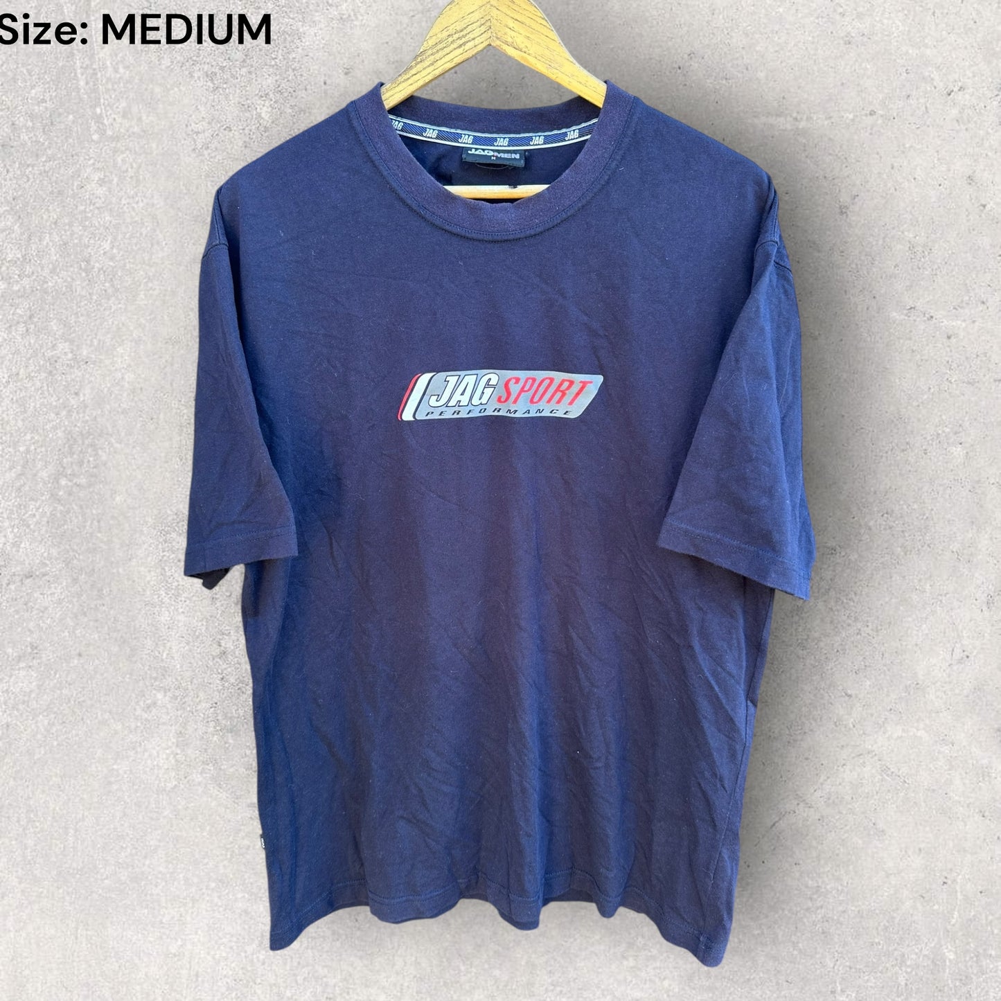 Jag Men Vintage Short Sleeve Blue Shirt
