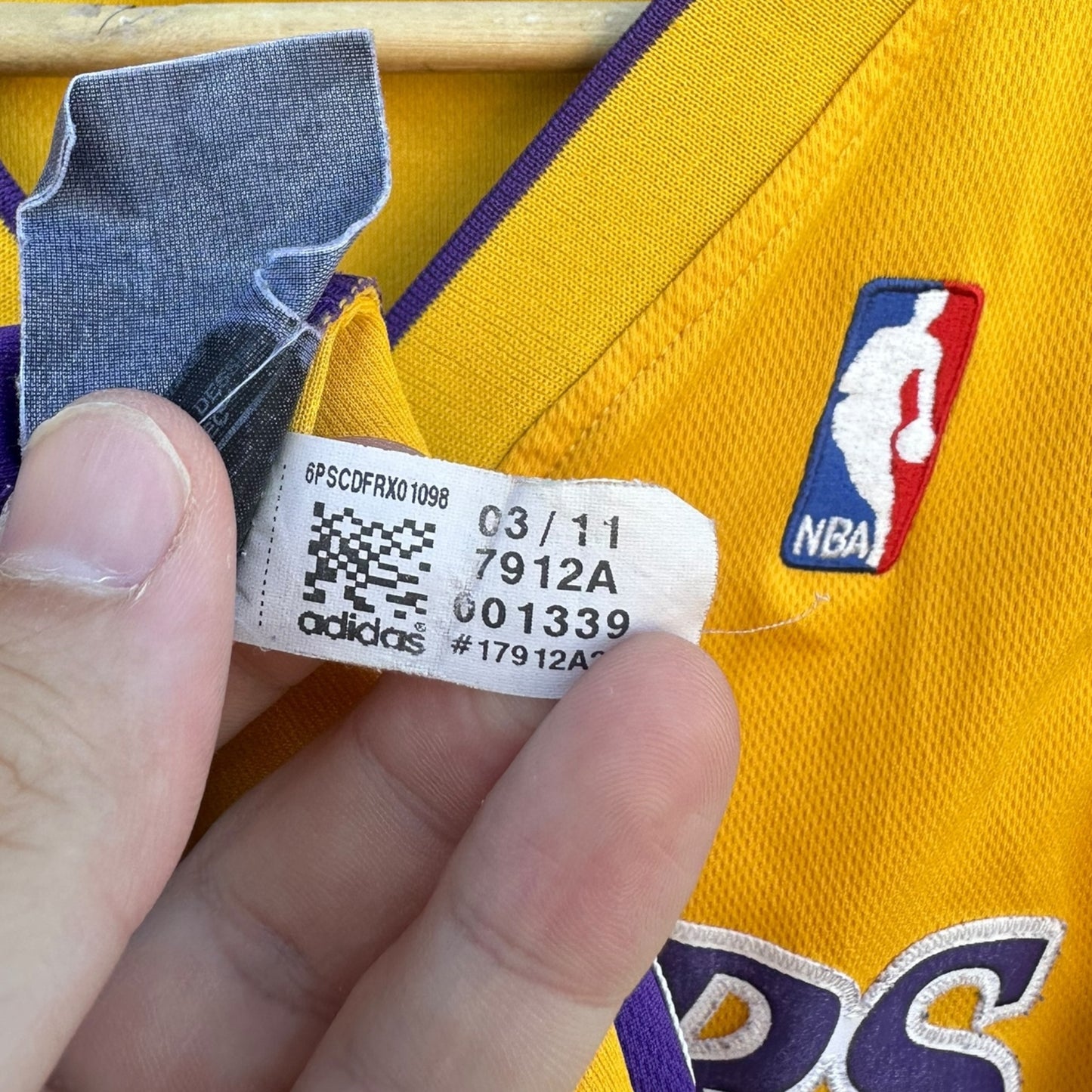 PAU GASOL LA LAKERS 2011 ADIDAS SWINGMAN JERSEY