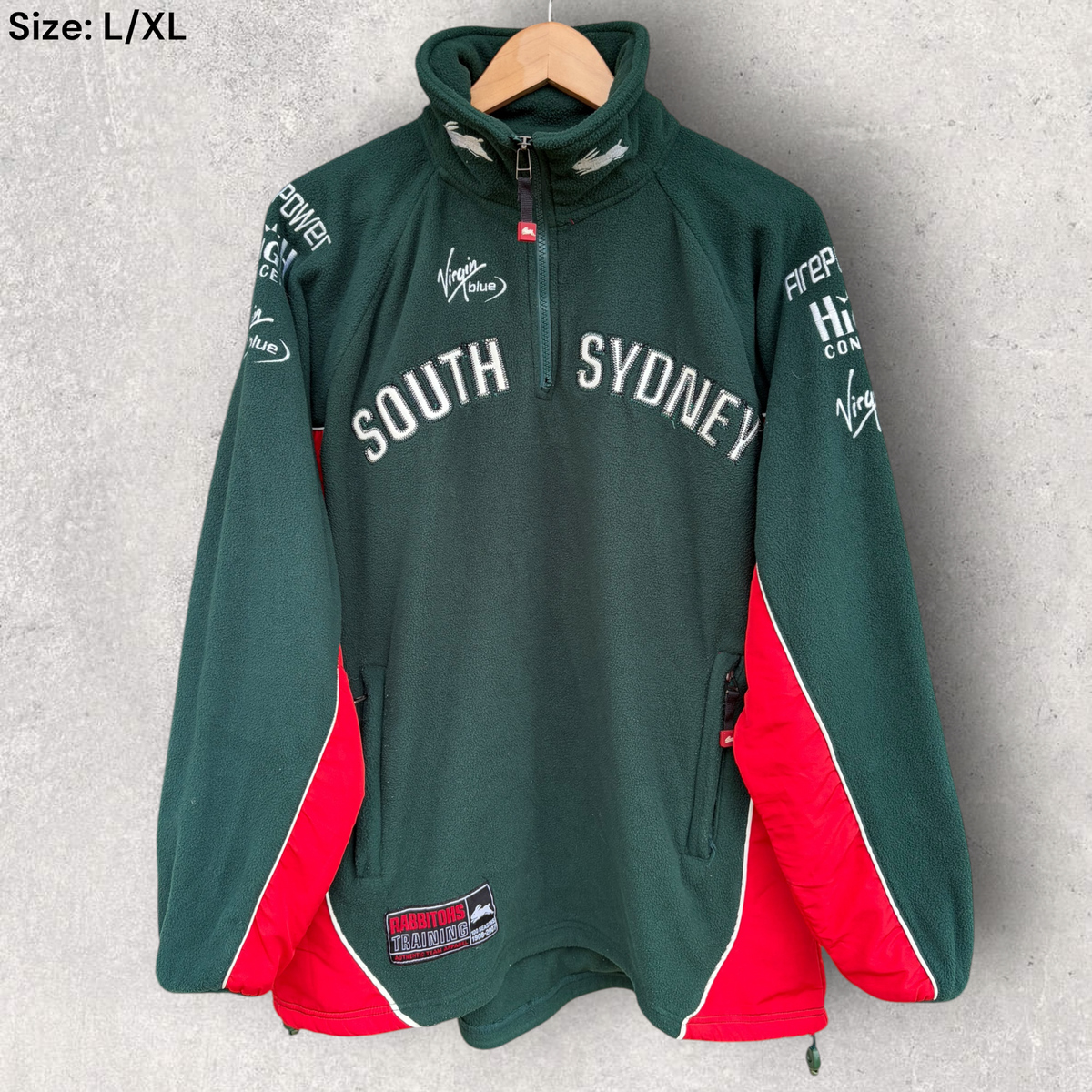 South Sydney Rabbitohs ISC Vintage Chest Zip Fleece