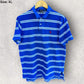 RALPH LAUREN POLO BLUE STRIPPED SHORT SLEEVE POLO SHIRT