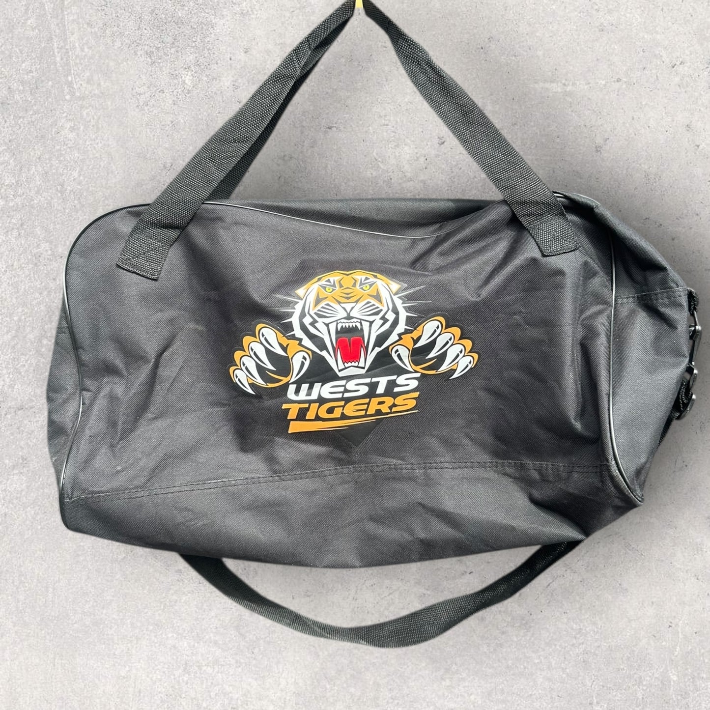 WESTS TIGERS BLACK DUFFEL BAG