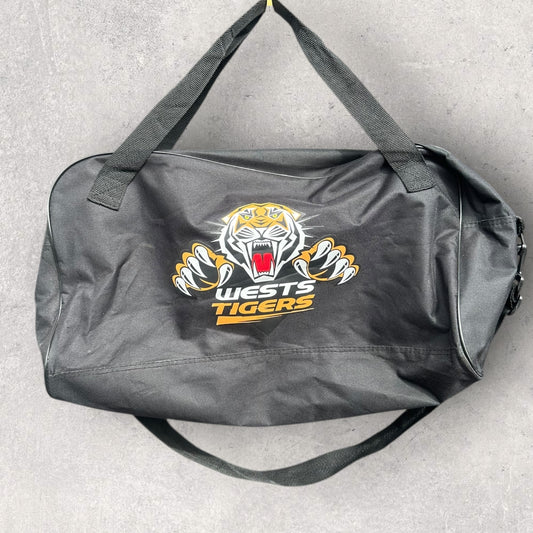 WESTS TIGERS BLACK DUFFEL BAG