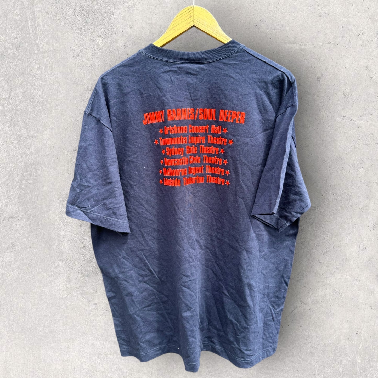 JIMMY BARNES 1991 SOUL DEEPER TOUR BONDS SHIRT