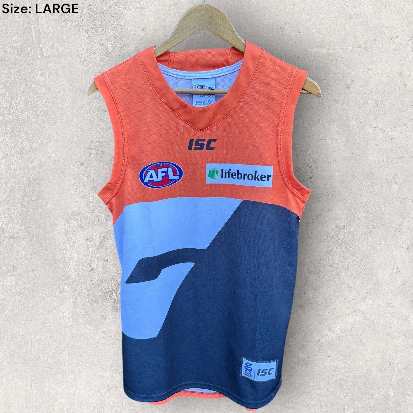 GWS GIANTS ISC ON FIELD AFL GUERNSEY