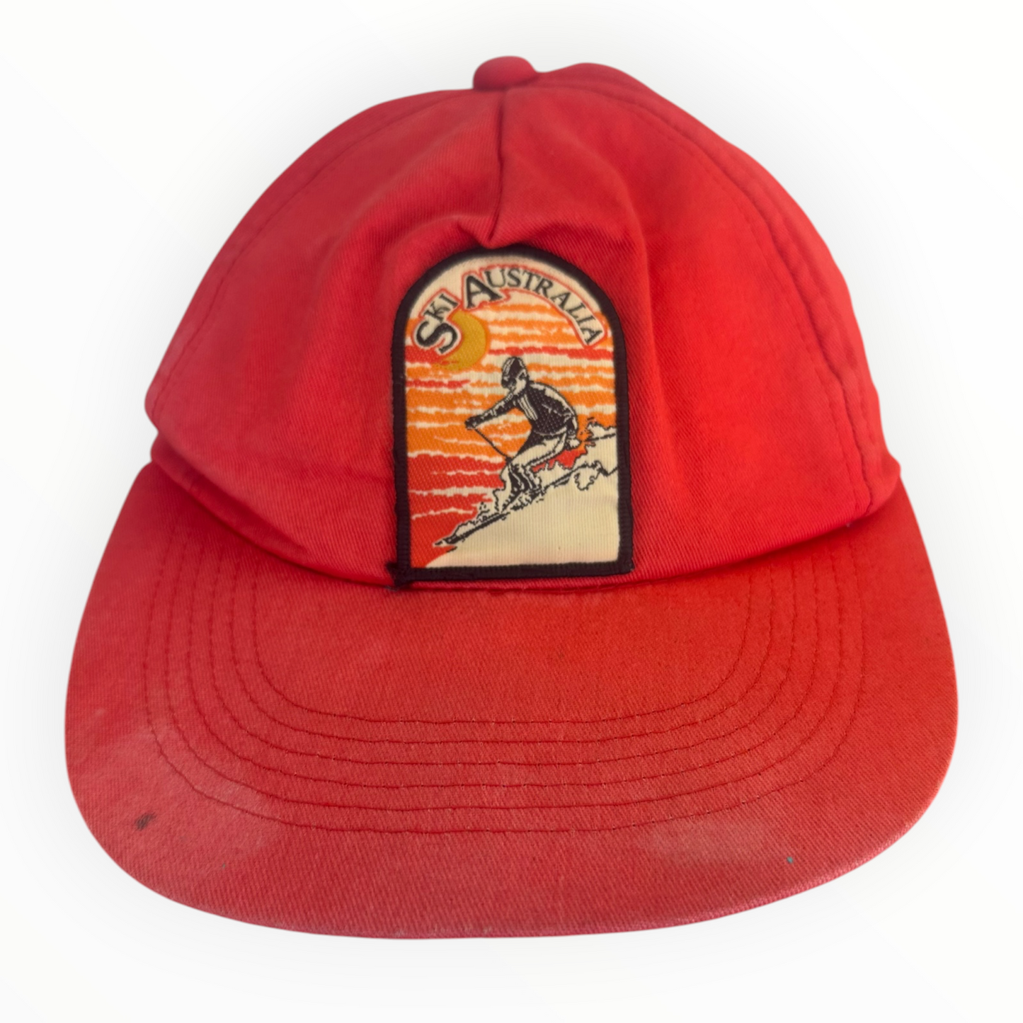 Ski Australia Red Vintage SnapBack Hat
