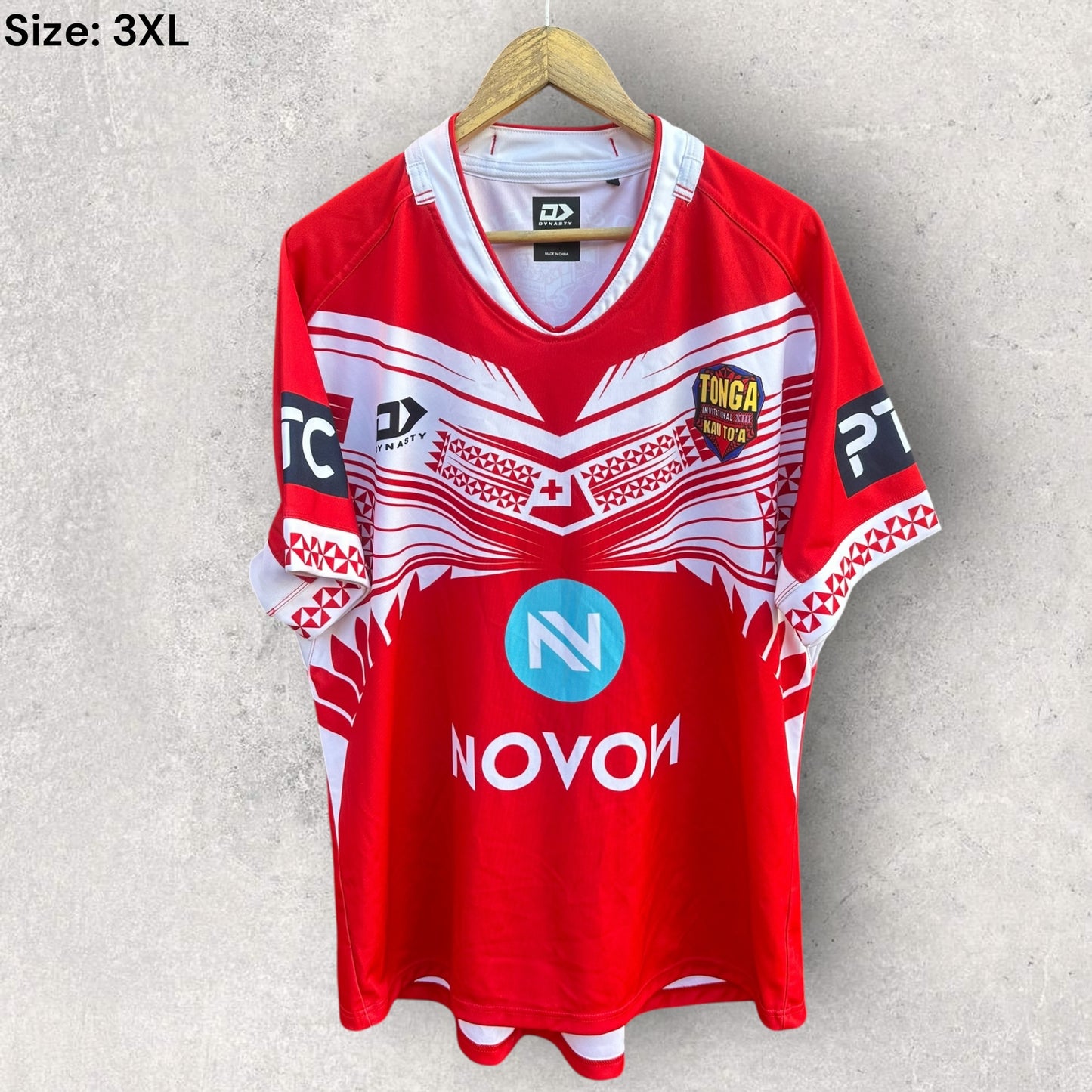 TONGA 2019 DYNASTY HOME RUGBY LEAGUE JERSEY