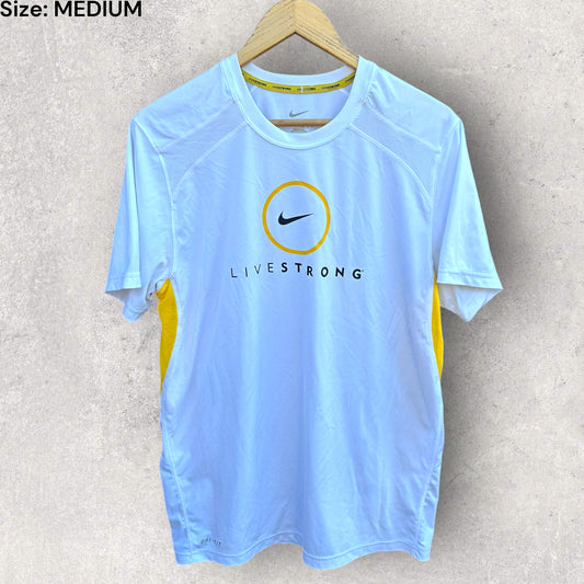 NIKE LIVESTRONG WHITE SHIRT
