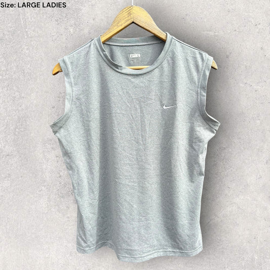 NIKE GREY LADIES TANK SINGLET