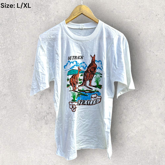 AUSTRALIA WHITE VINTAGE SHIRT