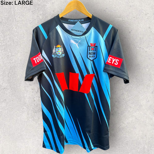 NSW BLUES 2024 CAPTAINS RUN JERSEY BRAND NEW WITH TAGS RRP $200
