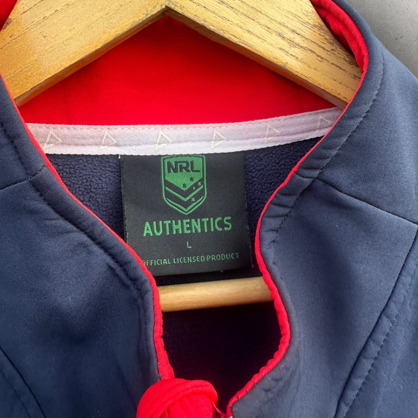 SYDNEY ROOSTERS ISC FULL ZIP BLUE TRACK JACKET
