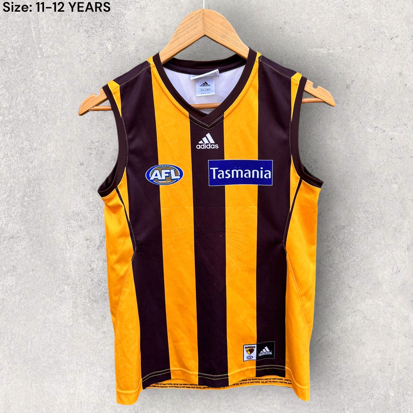 HAWTHORN HAWKS KIDS ADIDAS JERSEY