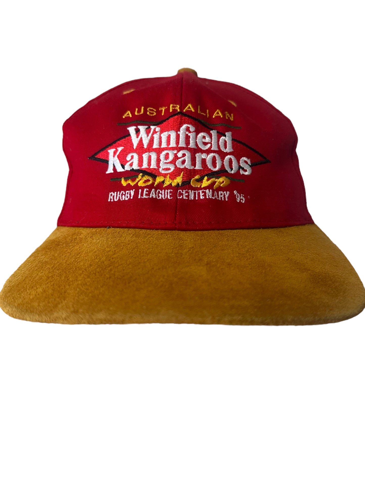 AUSTRALIAN WINFIELD KANGAROOS WORLD CUP 1995 VINTAGE TWO TONE HAT